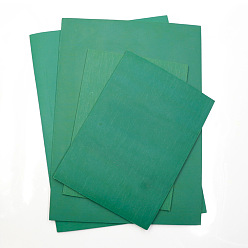 Teal Synthetic Rubber Sheets, for Engraving Beginners, Block Printing, Printmaking, Rectangle, Teal, 29x21x0.3cm