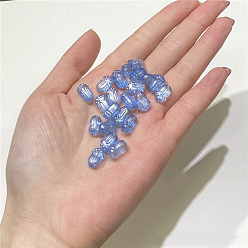 Royal Blue Transparent Czech Glass Beads, Pakchoi, Royal Blue, 11x7mm
