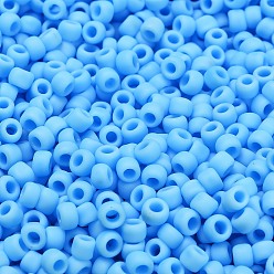 (43F) Opaque Frost Blue Turquoise Тохо 6/0 круглые бусины, японский бисер, (43 f) матовая морозно-голубая бирюза, 4 мм, отверстие : 1.5 мм, Около 7570 шт / фунт