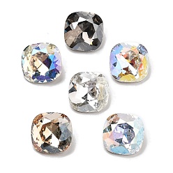 (52) Непрозрачная лаванда K 9 кабошоны из стеклянного страза, задние и задние, suqare, разноцветные, 10x10x5 мм