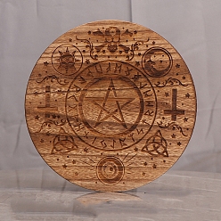 Звезда Деревянные стенды для карт Таро, держатель таро «звездная фаза» для гадания, инструменты для декора таро, плоско-круглые, звезда, 250x15 мм