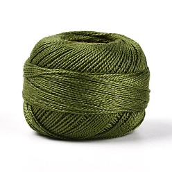 Светло-зеленый Коричневый Плетеный полиэфирный корд, для изготовления ювелирных изделий, круглые, оливковый, 0.5~1 мм, около 63~64 м / рулон, 10 рулонов / набор