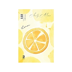 Lemon 30 Sheets Fruit Theme Paper Memo Pads, Sticky Notes, for Office School Reading, Lemon, 130x85mm