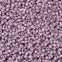 (DB0379) Матовый Непрозрачный Пыльно-розовато-лиловый Блеск Бусины miyuki delica, цилиндр, японский бисер, 11/0, (дб 0379) матовый матовый пыльно-лиловый глянец, 1.3x1.6 мм, отверстие : 0.8 мм, Около 2000 шт / 10 г