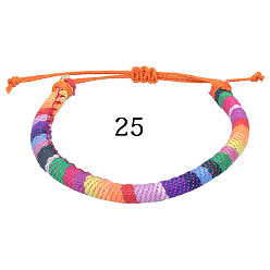 25 Bohemian Ethnic Style Handmade Braided Bracelet for Teens Colorful Surfing Friendship Bracelet