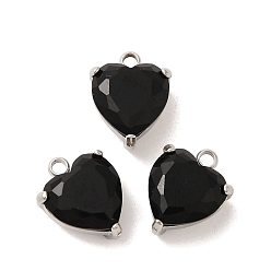 Реактивный Самолет 304 из нержавеющей стали горный хрусталь подвески, сердце, струя, 13.5x10.5x7 мм, отверстие : 1.6 мм