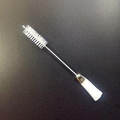 White Nylon Brush Cleaning Tool, for Sewing Machines Cleaning, Double Head, White, 145mm