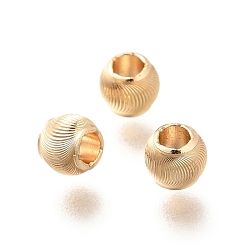 Light Gold Латунные бусины, долговечный, без кадмия и без свинца, круглые, золотой свет, 4.5x4.2 мм, отверстие : 2 мм