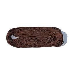 Coconut Brown 100M Braided Round Cotton Cords, for Crafts Packaging, Coconut Brown, 3mm, about 109.36 Yards(100m)/Bundle