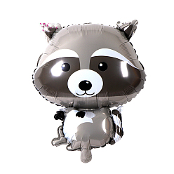 Raccoon Animal Theme Aluminum Balloon, for Party Festival Home Decorations, Raccoon Pattern, 650x480mm