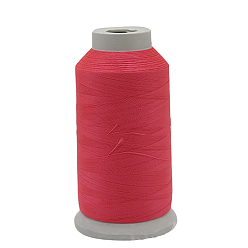 Crimson 150D/2 Luminous Polyester Sewing Thread, Glow in Dark, Polyester Cord for Jewelry Making, Crimson, 0.2mm, 1000 yards/roll