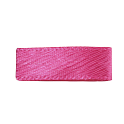 Deep Pink Single Face Solid Color Satin Ribbon, for Making Crafts, Sewing, Party Wedding Decoration, Deep Pink, 1-1/2 inch(38~40mm), 100yards/roll(91.44m/roll)