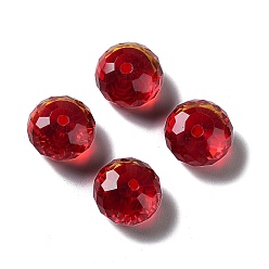 (123L) Белый крем непрозрачный блеск Стекло k9 стекло, имитация Австрийские кристаллические шарики, граненые, рондель, огнеупорный кирпич, 12x8 мм, отверстие : 1 мм