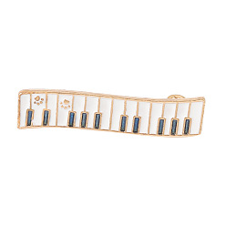 xz6227 Cute Piano Note Cat Cartoon Enamel Pin Clothing Accessory