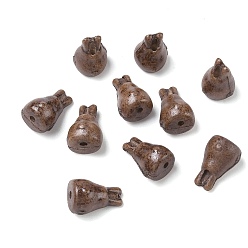 Camel Vintage Handmade Porcelain Beads, Fancy Antique Glazed Porcelain, Rabbit, Camel, 17.5x11mm, Hole: 2mm