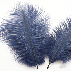 Морской Синий Аксессуары для украшений из страусиных перьев, для костюма своими руками, аксессуары для волос, фоновое ремесло, Marine Blue, 150~200 мм