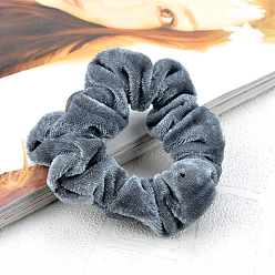C91 gray Simple Plush Hairband for Autumn and Winter - Minimalist Hair Accessories.