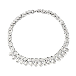 Нержавеющая Сталь Цвет Не тускнеющие 304 ожерелья из нержавеющей стали для мужчин, цвет нержавеющей стали, 18.11 дюйм (46 см)