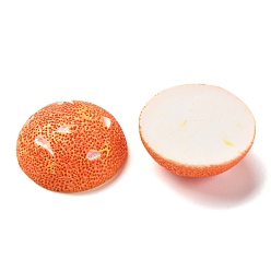Dark Orange Resin Cabochons, for DIY Mobile Phone Case Decoration, Mars, Dark Orange, 29.5x29x11mm