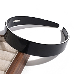 Черный Акриловые Ободки для Волос, аксессуары для волос для женщин и девочек, чёрные, 135x113 мм