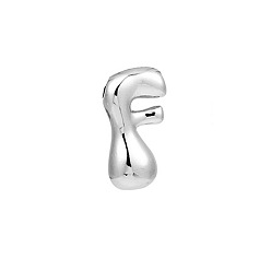 Letter F Латунные подвески, подвески с буквой az~z, Буква F, 22x18 мм