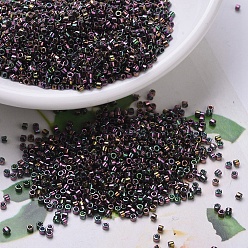 (DB0127) Лесной Зеленый Радужный Золотой Блеск Бусины miyuki delica, цилиндр, японский бисер, 11/0, (дб 0127) лесная зелень радуги золотой, 1.3x1.6 мм, отверстие : 0.8 мм, Около 2000 шт / 10 г