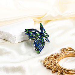 Черный Заколки для волос в форме когтей из ацетата целлюлозы, аксессуары для волос для женщин и девочек, бабочка, чёрные, 70 мм