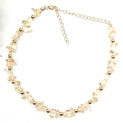 Цитрин Ожерелья из бисера с натуральным цитрином, 12.20 дюйм (31 см)