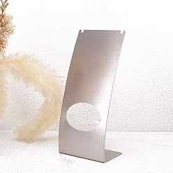 Платина Подставки для сережек из матового железа в форме буквы L, органайзер для украшений держатель для серег, платина, 8x18 см