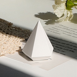 Белый Подставки для ювелирных изделий из конусов гипса, держатель для органайзера колец, белые, 5.8x7 см