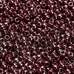 (460) Opaque Brown Gold Luster Тохо 8/0 круглые бусины, японский бисер, (460) непрозрачный коричневый золотой блеск, 3 мм, отверстие : 1 мм, Около 1111 шт / 50 г