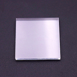 Прозрачный Подложка из акрилового листа, глиняный инструмент, квадратный, прозрачные, 6x6x0.4 см