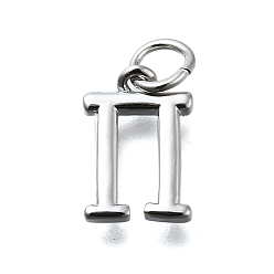 Symbol Латунные подвески, с целью перехода в кольце, долговечный, без свинца и без кадмия, стойки покрытие, платина, символ, 12.5x8x2 мм, отверстие : 3 мм