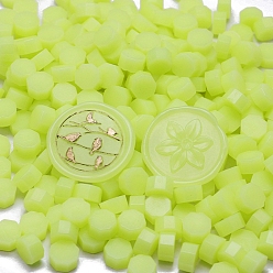 Light Green Sealing Wax Particles, for Retro Seal Stamp, Octagon, Light Green, Packing: 125x90mm