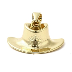 Golden Hall Brass Pendants, Hat, Golden, 10x22x12mm, Hole: 3.5x3mm
