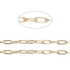 Золотой 3.28 ионное покрытие ножек (ip) 304 цепи из нержавеющей стали, пайки, золотые, 3x1~1.3x0.3 мм