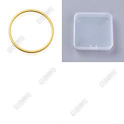 Plaqué 18K Or Véritable 30 anneaux de liaison en laiton, anneau plat, réel 18 k plaqué or, 20x1mm, diamètre intérieur: 18.5 mm