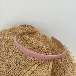 J58-A27 Pink Простой тканевый ободок ярких цветов — минималистичный и милый аксессуар для волос для прогулок.