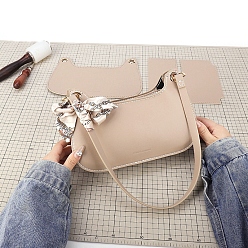Thistle PU Imitation Leather Purse Making Kits, including Fabrics and Metal Findings, Thistle, Finish Product: 26x17x6cm