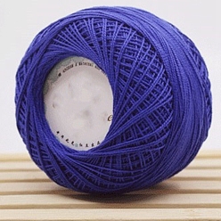 Dark Slate Blue 45g Cotton Size 8 Crochet Threads, Embroidery Floss, Yarn for Lace Hand Knitting, Dark Slate Blue, 1mm