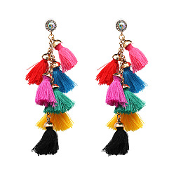 colorful Bohemian Ethnic Style Tassel Earrings - Fashionable and Unique Jewelry