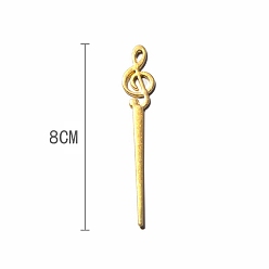 Musical Note Alloy Sealing Wax Sticks, for Wax Seal Stamps, Musical Note, 80mm