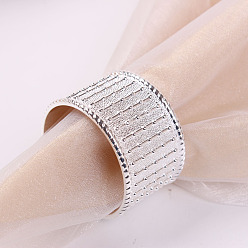 silver bead curtain Napkin Ring Simple Creative Napkin Buckle Metal Napkin Ring