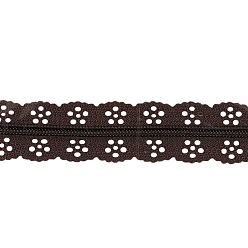 Кокосово-Коричневый Аксессуары для одежды, нейлоновая кружевная молния, Компоненты застежки-молнии, кокосового коричневый, 34x2.4 см