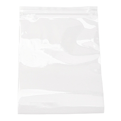 Прозрачный Полипропиленовые пакеты с замком на молнии, верхнего уплотнения, закрывающиеся сумки, мешок с самоуплотнением, прямоугольные, прозрачные, 19x13 см, односторонняя толщина: 2 мил(0.06мм), внутренней меры: 18x13 см