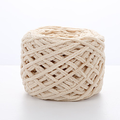 Seashell Color Soft Crocheting Polyester Yarn, Thick Knitting Yarn for Scarf, Bag, Cushion Making, Seashell Color, 6mm