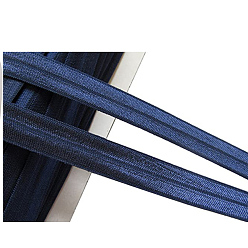 Dark Blue Flat Elastic Rubber Cord/Band, Webbing Garment Sewing Accessories, Dark Blue, 15mm, about 75m/roll