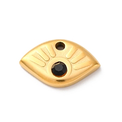 Реактивный Самолет 304 из нержавеющей стали амулеты горный хрусталь, ионное покрытие (ip), реальный 14 k позолоченный, Очарование глаз, струя, 9x15x3.5 мм, отверстие : 1.5 мм