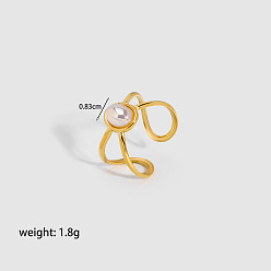 Природный Драгоценный Камень Овальное кольцо с натуральным драгоценным камнем, манжетное кольцо из нержавеющей стали для женщин, реальный 18 k позолоченный