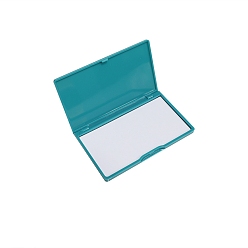 Teal Magnetic Needle Storage Case, Stitching Sewing Pin Plastic Box, Rectangle, Teal, 66x110x10mm